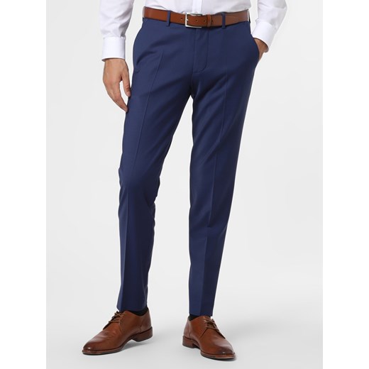 Cinque Męskie spodnie od garnituru modułowego Mężczyźni Super Slim Fit Sztuczne włókno błękit królewski jednolity ze sklepu vangraaf w kategorii Spodnie męskie - zdjęcie 91547966