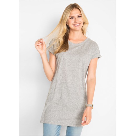 Długi shirt "boxy", krótki rękaw | bonprix Bonprix 44/46 bonprix