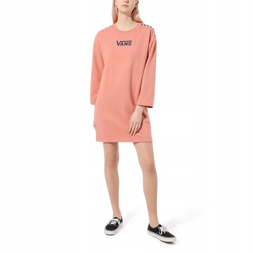 Sukienka Vans mini z długimi rękawami Odzież Damska BF różowy UQKF Sukienka Vans mini z długimi rękawami Odzież Damska BF różowy UQKF