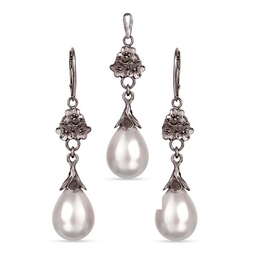 Komplet srebrny z perłami Seashell Liliana a780 Artseko