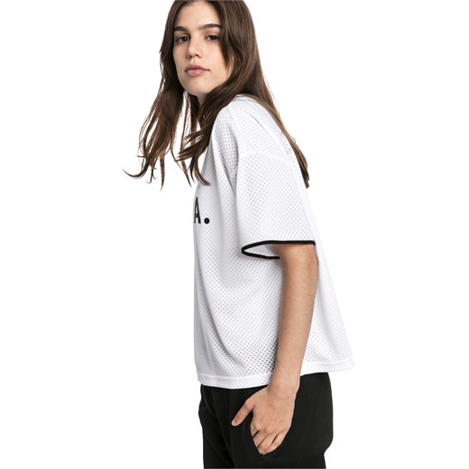 PUMA Koszulka Damska Z Siateczki Chase Mesh, Biały, rozmiar XS, Odzież Puma XS PUMA EU okazyjna cena