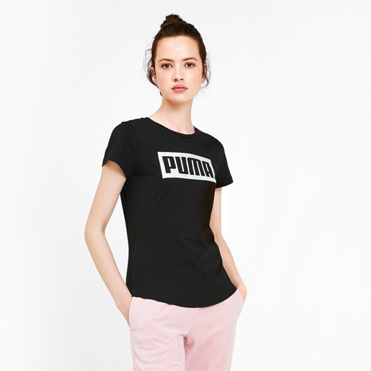 PUMA Koszulka Damska Z Logo, Czarny, rozmiar XS, Odzież Puma S wyprzedaż PUMA EU