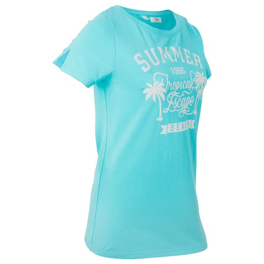 T-shirt sportowy z szerokim okrągłym dekoltem, krótki rękaw | bonprix Bonprix 44/46 bonprix
