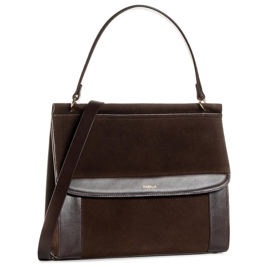 Shopper bag elegancka bez dodatków duża brązowa matowa 