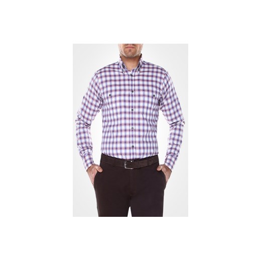Koszula LUGO 1666 Slim Fit recman fioletowy dopasowane