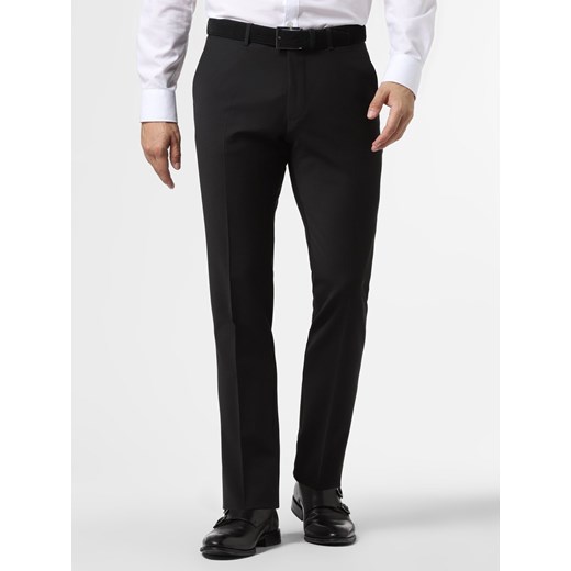 Drykorn Męskie spodnie od garnituru modułowego Mężczyźni Slim Fit czarny jednolity ze sklepu vangraaf w kategorii Spodnie męskie - zdjęcie 91677705