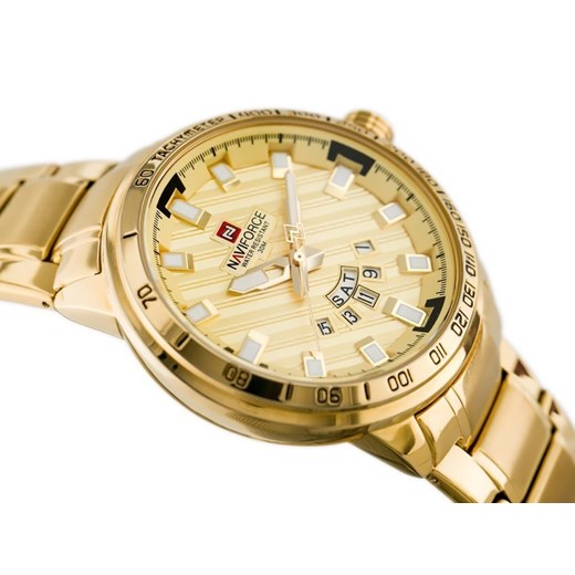 ZEGAREK MĘSKI NAVIFORCE - NF9090 (zn040c) - gold + BOX Naviforce uniwersalny timeup.pl