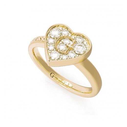 Biżuteria Guess pierścionek złoty serce UBR79029-54  otozegarki