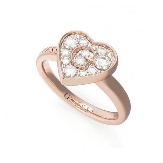 Biżuteria Guess pierścionek różowozłoty serce UBR79030-54  otozegarki