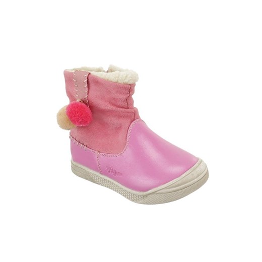 Buty zimowe dziecięce Wojtyłko różowe na zimę 