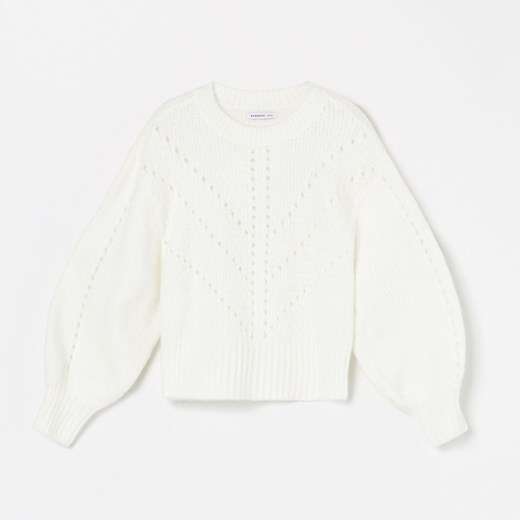 Reserved - Ażurowy sweter z domieszką wełny - Reserved 128 Reserved