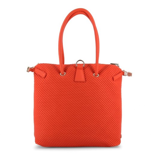 Shopper bag Versace Jeans pomarańczowy matowa na ramię 