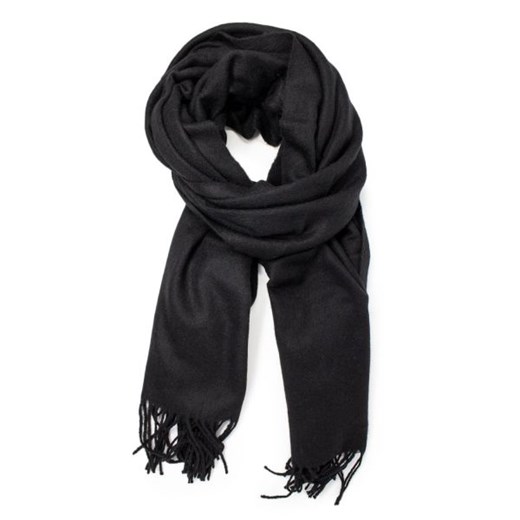 Vila Clothes Szalik Kobieta - WH7-North_Wool_Scarf_9 - Czarny UNICA Italian Collection Worldwide