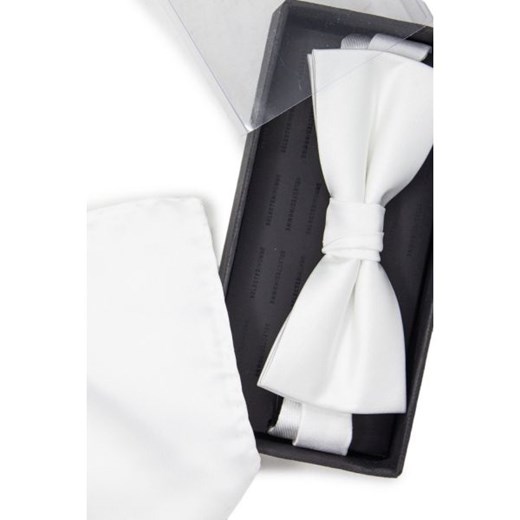 Selected Krawat Mężczyzna - WH7-Night_Bowtie_Noos_B_8 - Biały UNICA Italian Collection Worldwide