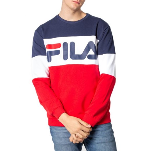 Fila Bluza Mężczyzna - WH7-STRAIGHT_BLOCKED_CREW_128 - Wielokolorowy Fila S Italian Collection