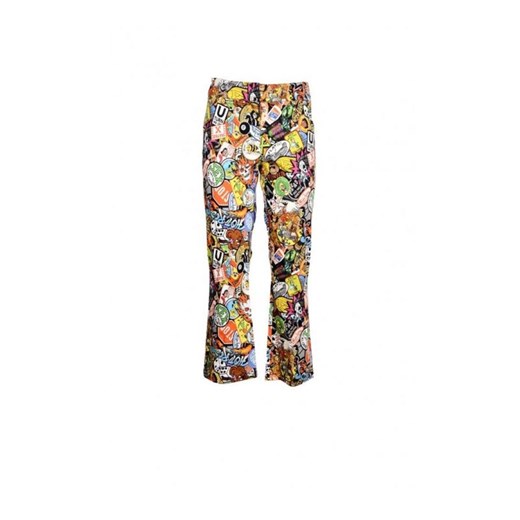 Spodnie damskie Moschino Couture w kwiaty 