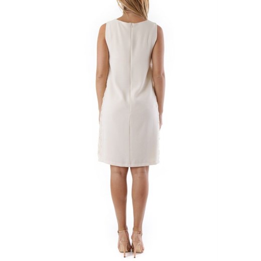 Biała sukienka Cristina Gavioli z wiskozy prosta 