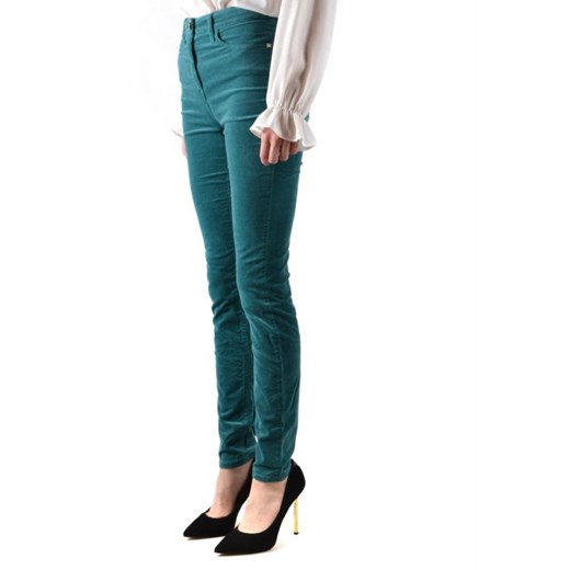 Zielone jeansy damskie Elisabetta Franchi casualowe 