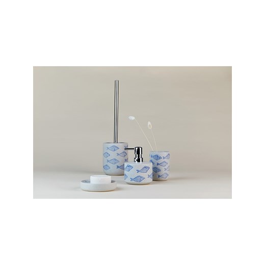 Dozownik mydła "Aquamarin" w kolorze kremowo-błękitnym - 475 ml Wenko onesize Limango Polska