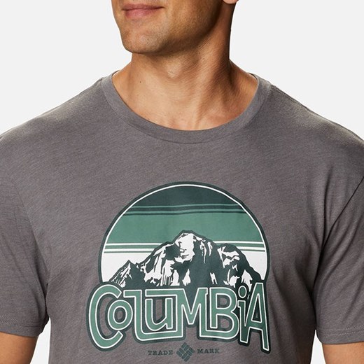 T-shirt męski Columbia z krótkim rękawem z napisem 