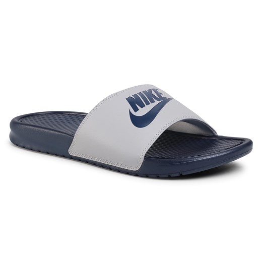 Klapki NIKE - Benassi Jdi 343880 024 Wolf Grey/Midnight Navy 47.5 eobuwie.pl