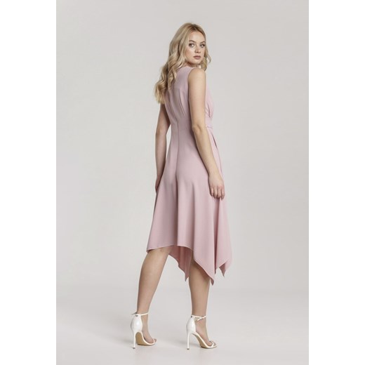 Różowa Sukienka Allunia Renee S promocja Renee odzież