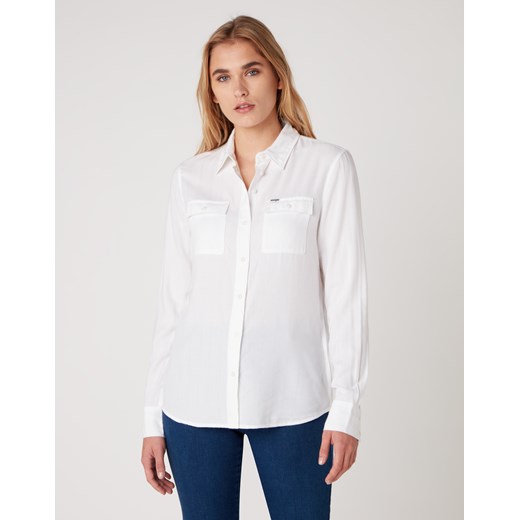 Koszula Damska Wrangler UTILITY Shirt White W5R55I989 Wrangler XS promocyjna cena Elwix