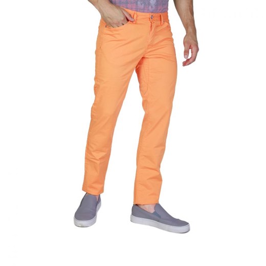 Spodnie męskie pomarańczowe Jaggy z elastanu 