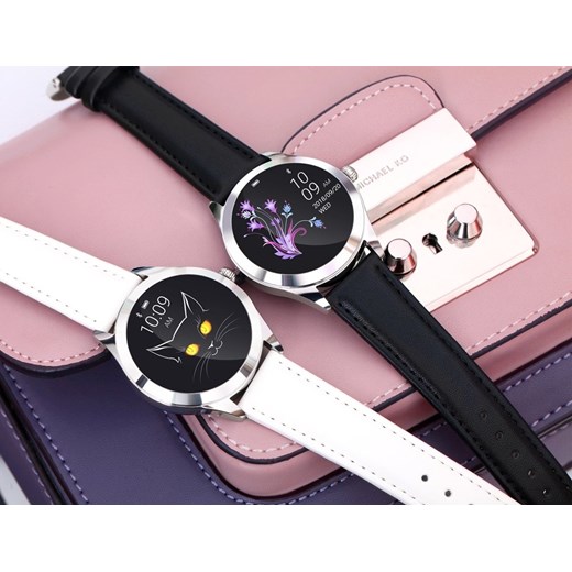 ZEGAREK DAMSKI Rubicon Smart Watch - White (zr604d) - Biały || Srebrny Rubicon TAYMA