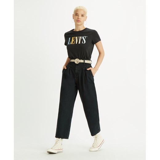 T-shirt Damski Levi`s® The Perfect Tee 90s Serif T2 Caviar 17369-0959 XXS promocyjna cena Elwix