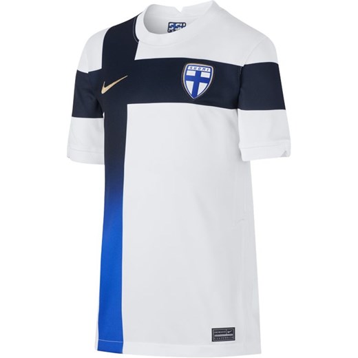 Piłkarska koszulka domowa dla dużych dzieci Finlandia Stadium 2020 - Biel Nike XS Nike poland