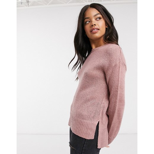 New Look – Różowy sweter z okrągłym dekoltem New Look M Asos Poland
