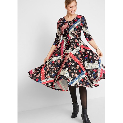 Sukienka midi z kolekcji Maite Kelly | bonprix Bonprix 52/54 bonprix