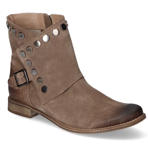 Botki Exquisite casual skórzane 