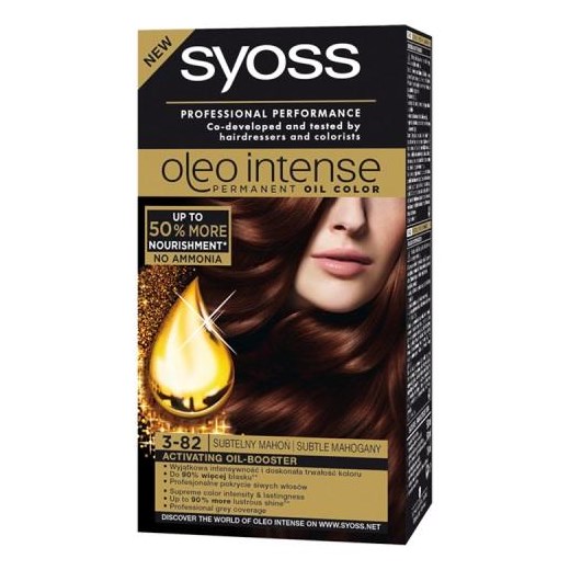 SYOSS_Oleo Intense farba do włosów trwale koloryzująca z olejkami 3-82 Subtelny Mahoń Syoss perfumeriawarszawa.pl