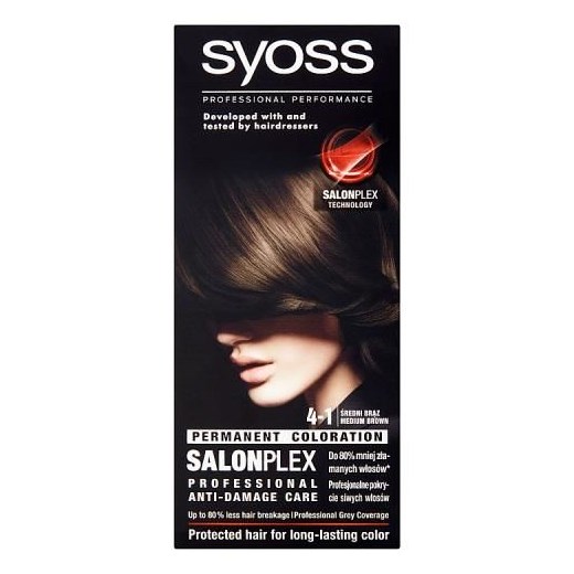 SYOSS_Permanent Coloration farba do włosów trwale koloryzująca 4-1 Średni Brąz Syoss perfumeriawarszawa.pl