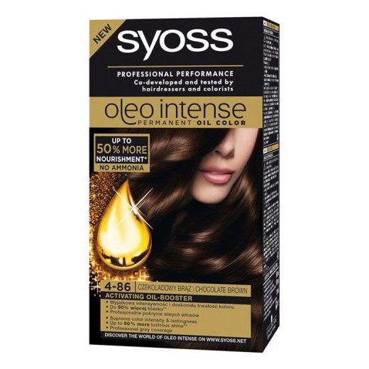 SYOSS_Oleo Intense farba do włosów trwale koloryzująca z olejkami 4-86 Czekoladowy Brąz Syoss perfumeriawarszawa.pl