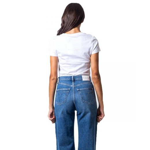 Calvin Klein Jeans T-shirt Kobieta - NYCK CLASSIC SLIM TEE - Biały XS Italian Collection Worldwide