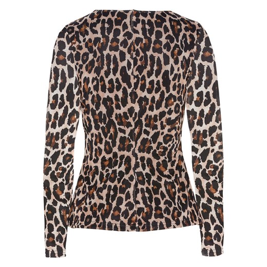 Shirt z siatkowego materiału w cętki leoparda | bonprix Bonprix 32/34 okazyjna cena bonprix