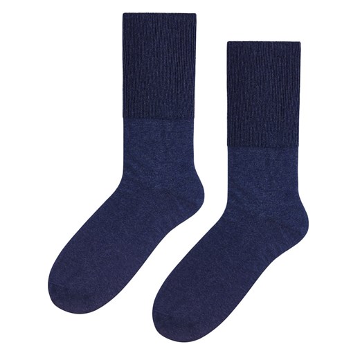Skarpety bezuciskowe klasyczne, bawełniane niebieski jeans Regina Socks 39-42 Estera Shop
