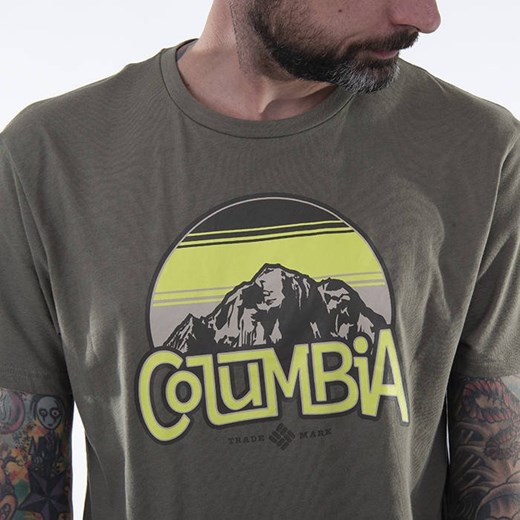 T-shirt męski Columbia z napisem 