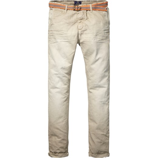 Relaxed slim fit chino  scotch-soda zielony fit