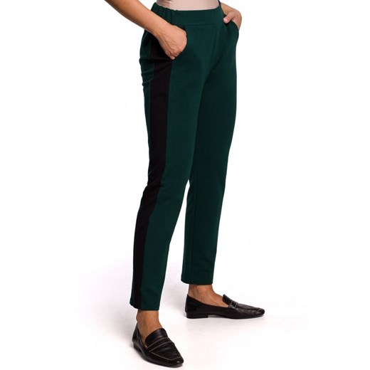 Zielone spodnie damskie Be 