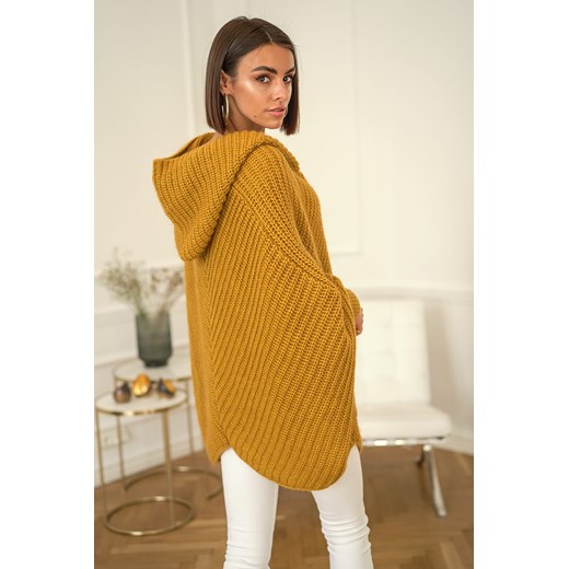 Sweter damski Popatu casualowy z okrągłym dekoltem
