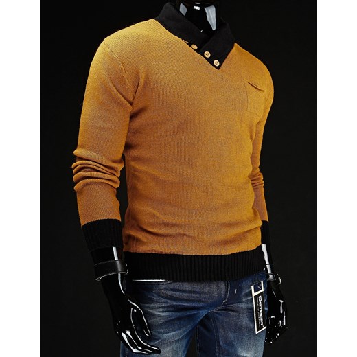 Sweter (wx0215) dstreet brazowy akryl