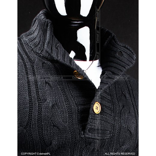 Sweter (wx0318) dstreet szary męskie