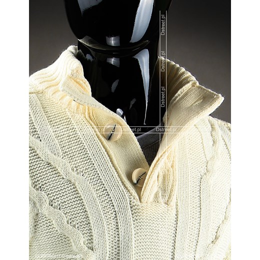Sweter (wx0283) dstreet bezowy akryl