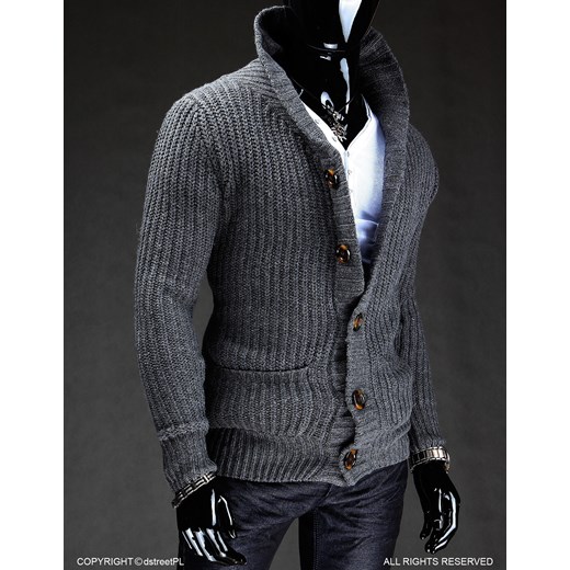 Sweter (wx0329) dstreet szary akryl