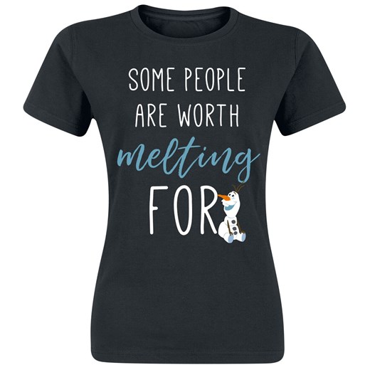 Frozen - Some People Are Worth Melting For - T-Shirt - czarny L EMP