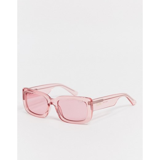 Quay Australia – Yada Yada – Różowe kwadratowe okulary przeciwsłoneczne w stylu retro-Różowy Quay Australia No Size Asos Poland